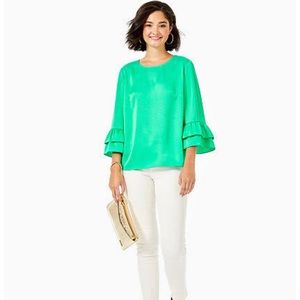 Lilly Pulitzer Christie Top in Green